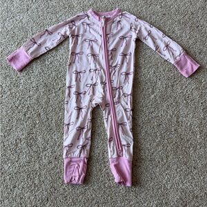 In My Jammers Pink Bow Zippy
